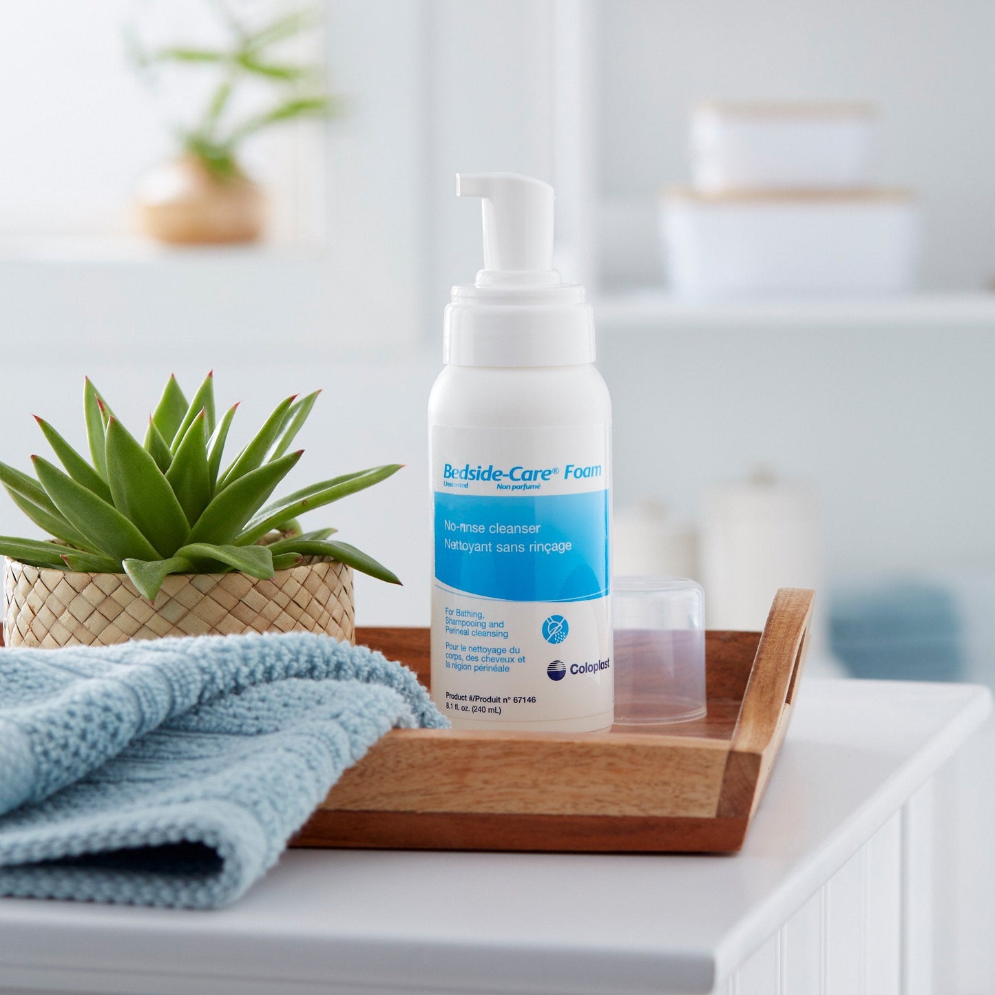 Bedside-Care® Foam Cleanser, Unscented, Shampoo and Body Wash, 8.1-ounce bottle COI67146
