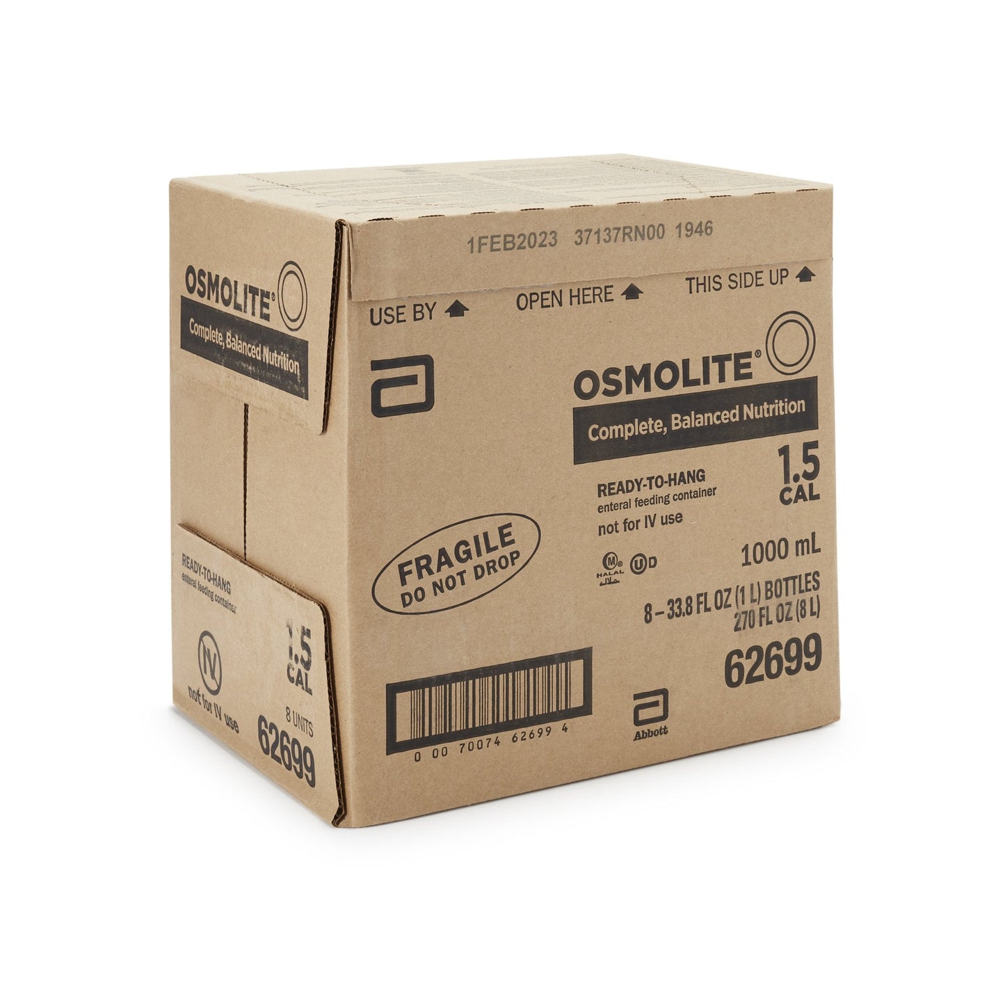 Osmolite® 1.5 Cal Tube Feeding Formula, 33.8-ounce bottle 62699