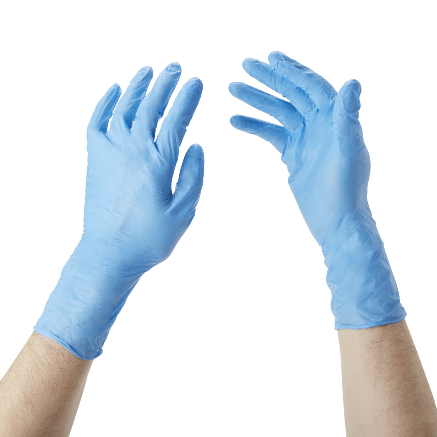McKesson Confiderm® 6.5CX Nitrile Extended Cuff Length Exam Glove, Medium, Blue 14-676C
