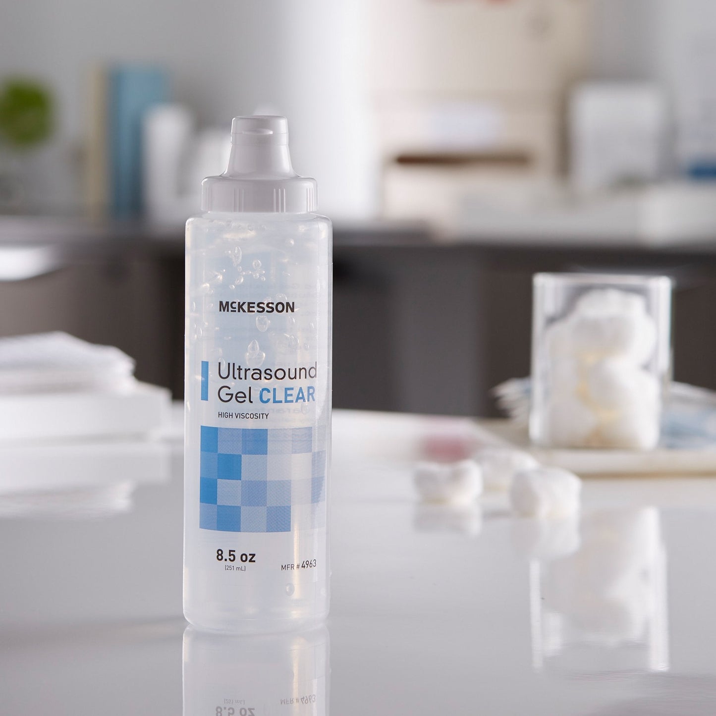 McKesson Ultrasound Gel, Clear, 250 mL Bottle, Ultrasound and Laser Transmission 4963