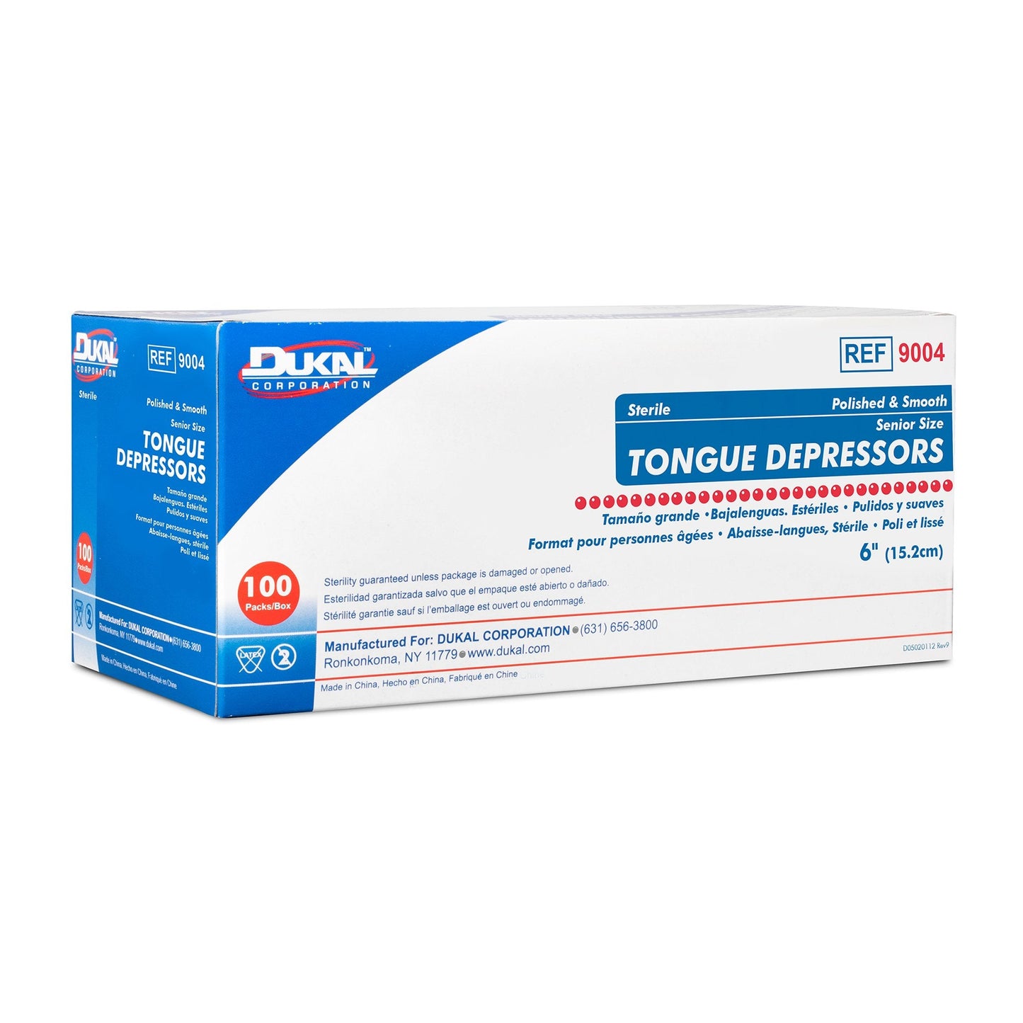 Dukal™ Individually Wrapped Tongue Depressors 9004