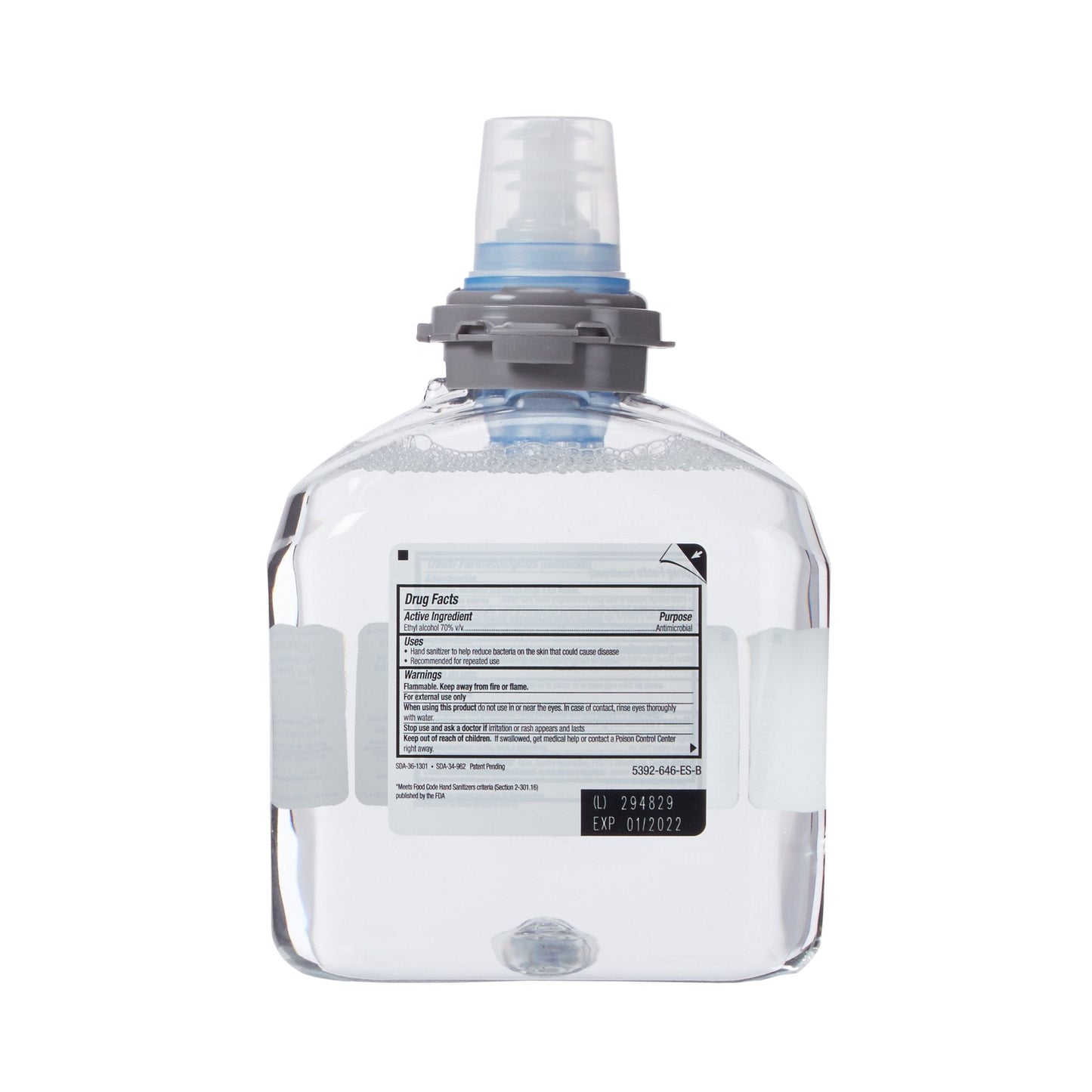 Purell® Advanced Foaming Hand Sanitizer, 1,200 mL Dispenser Refill Bottle 5392-02