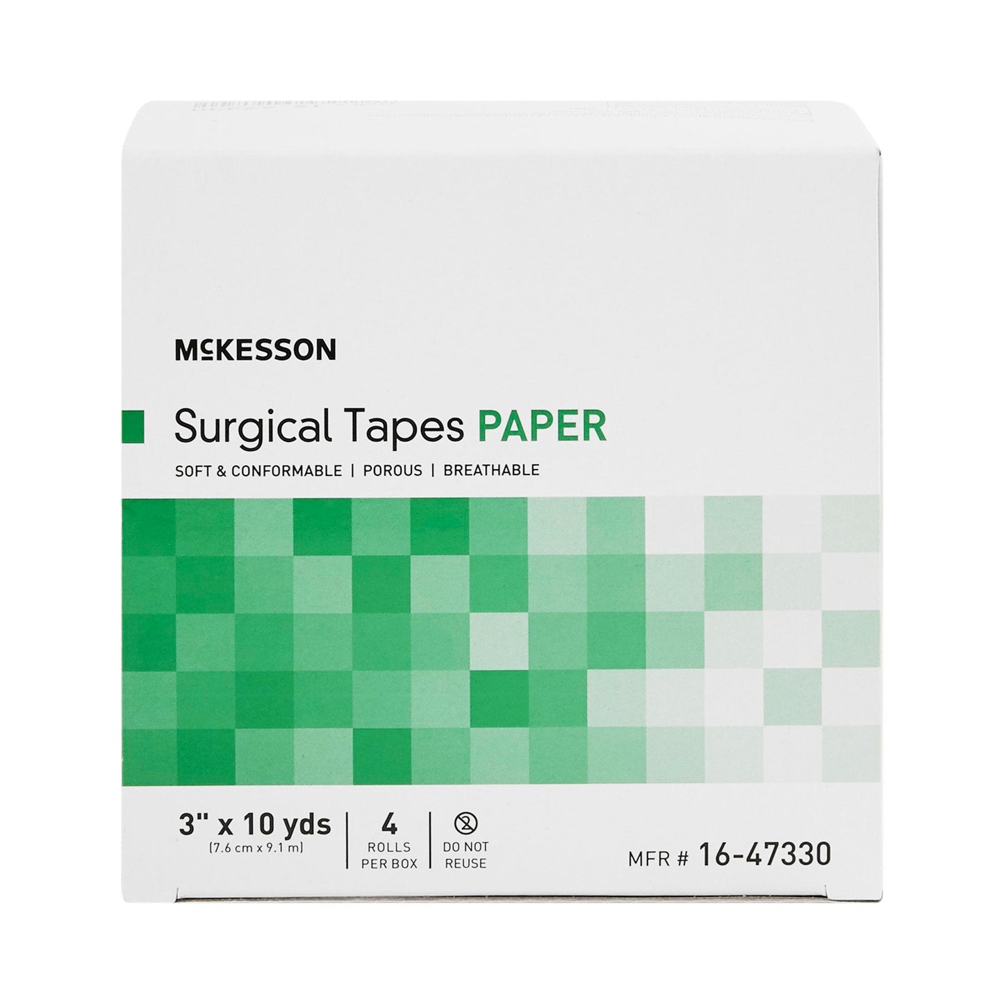 McKesson Medical Tape, 3 Inch x 10 Yard, White 16-47330