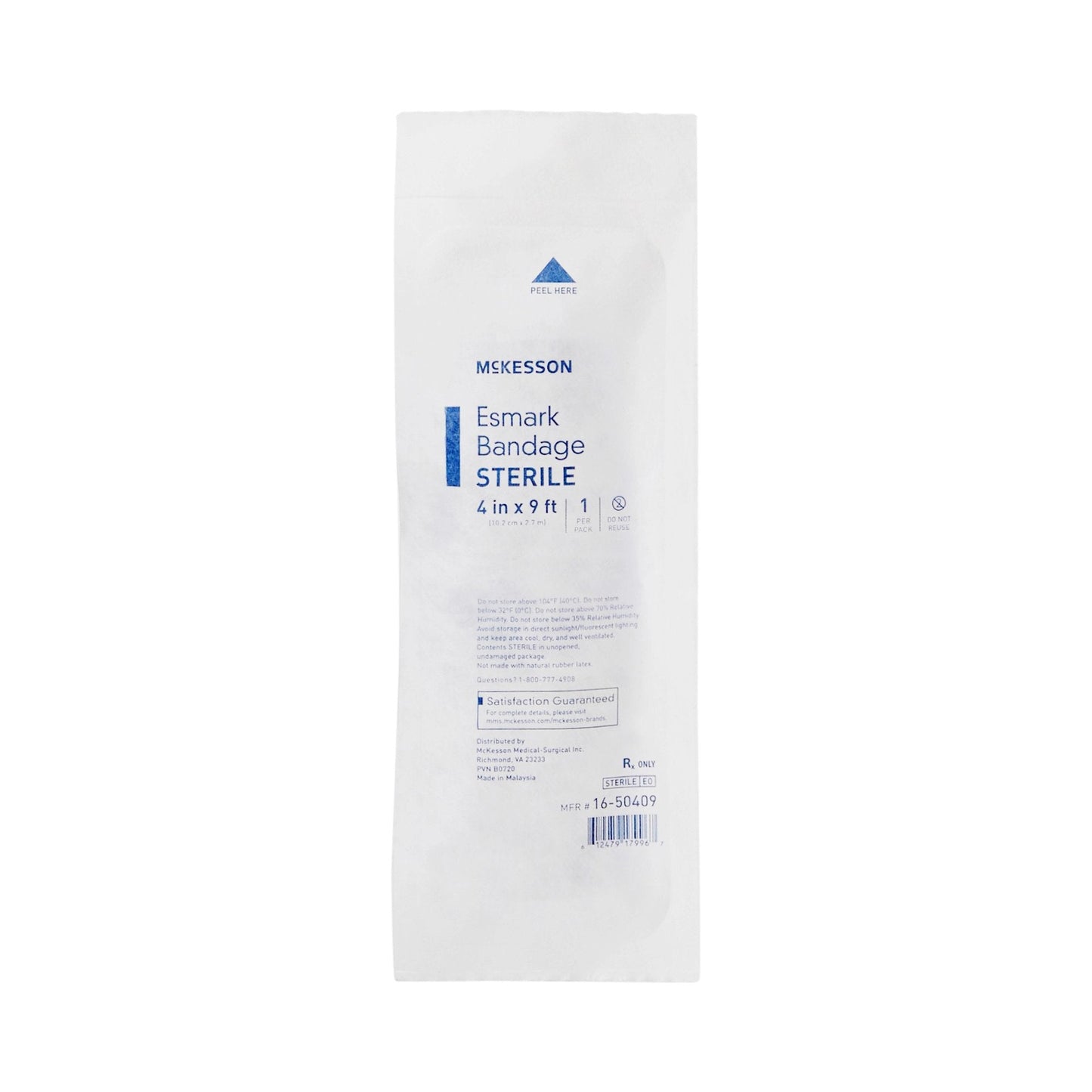 McKesson No Closure Esmark Compression Bandage, 4 Inch x 3 Yard 16-50409