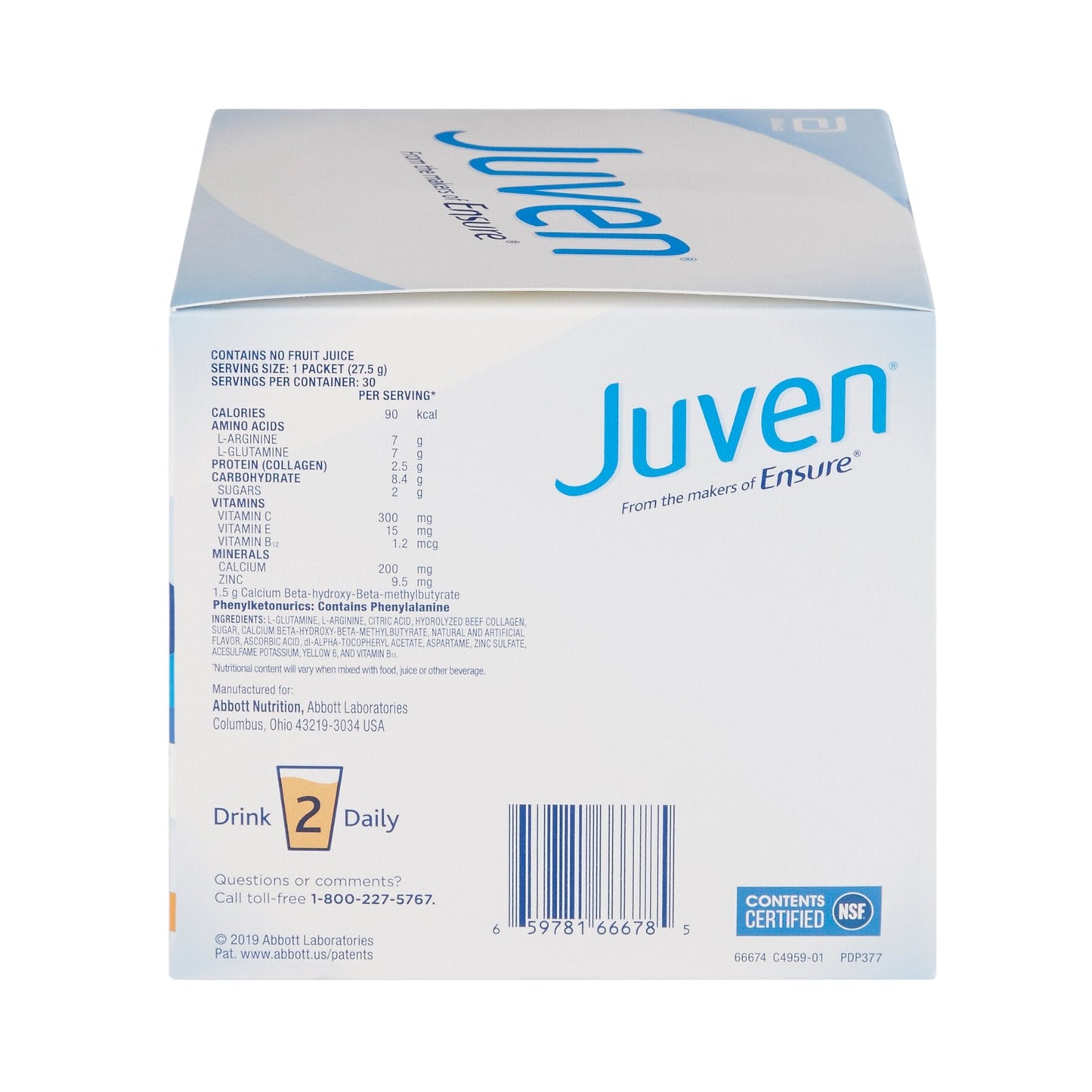 Juven® Orange Arginine/Glutamine Therapeutic Nutrition Powder 66693