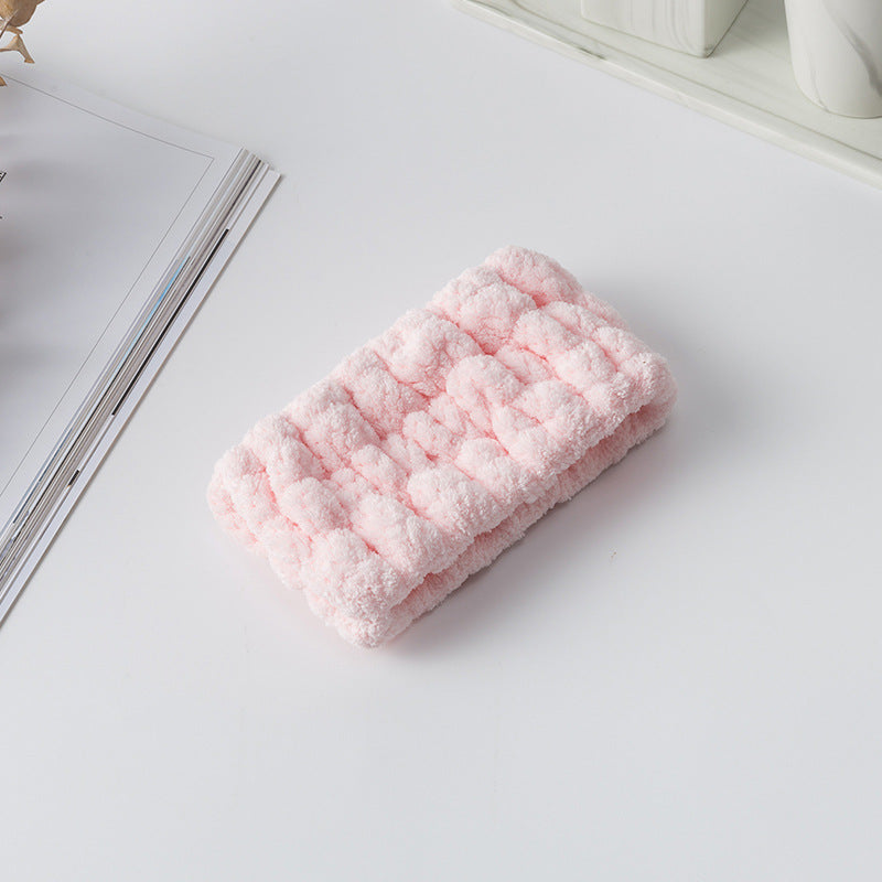 Elastic Plush Face Washing Headband