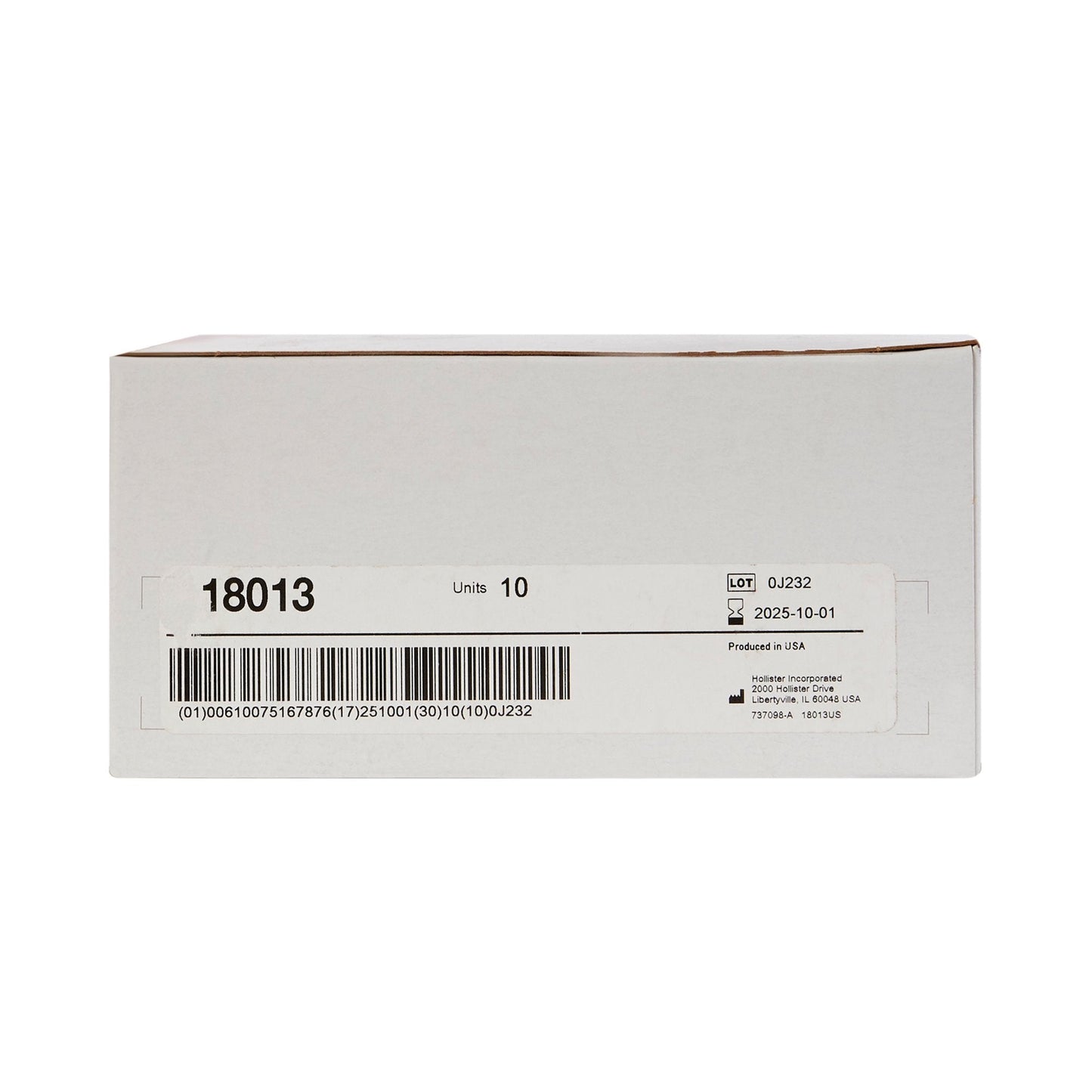 New Image™ 18013 2-Piece Ultra Clear Ostomy Pouch, Pre-cut to Fit 57 mm, Red 18013