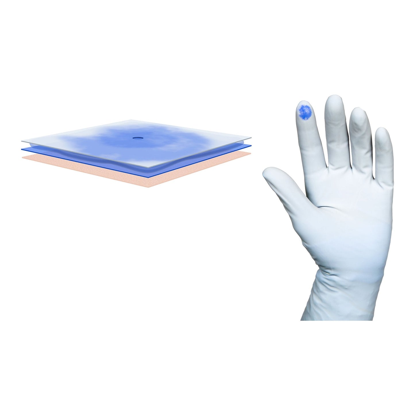 Biogel® PI Indicator Polyisoprene Surgical Underglove, Size 7.5, Blue 41675