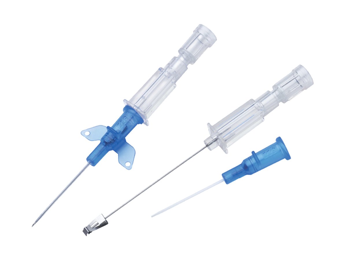 Peripheral IV Catheter Introcan Safety® 18 Gauge 1-1/4 Inch Polyurethane Straight Hub Non Blood Control Passive Safety - 4251687-02