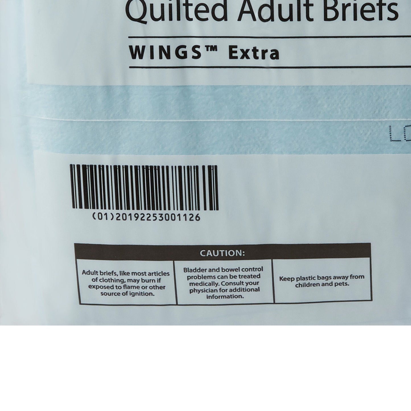 Simplicity Unisex Adult Incontinence Briefs, Moderate Absorbency, Large, Blue 65034