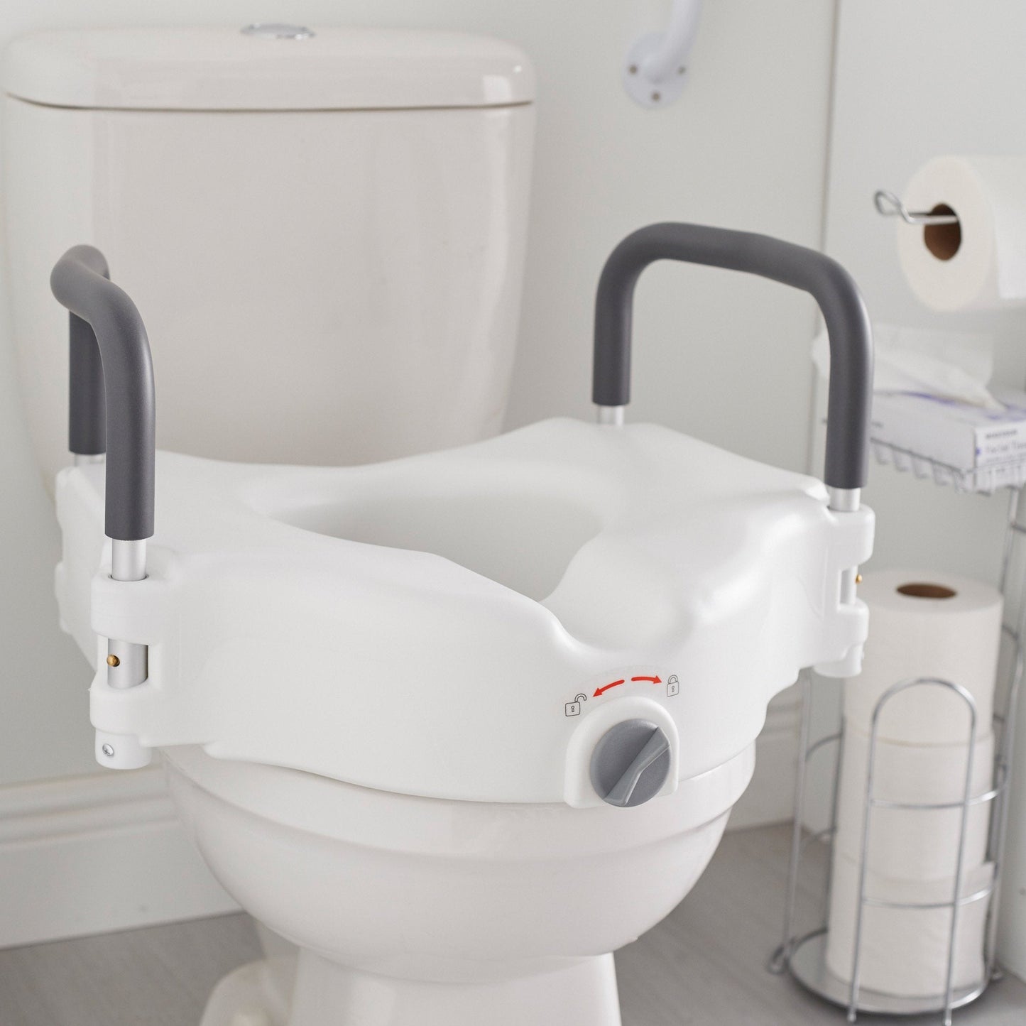 McKesson Raised Toilet Seat, 5-Inch Height, White 146-RTL12027RA