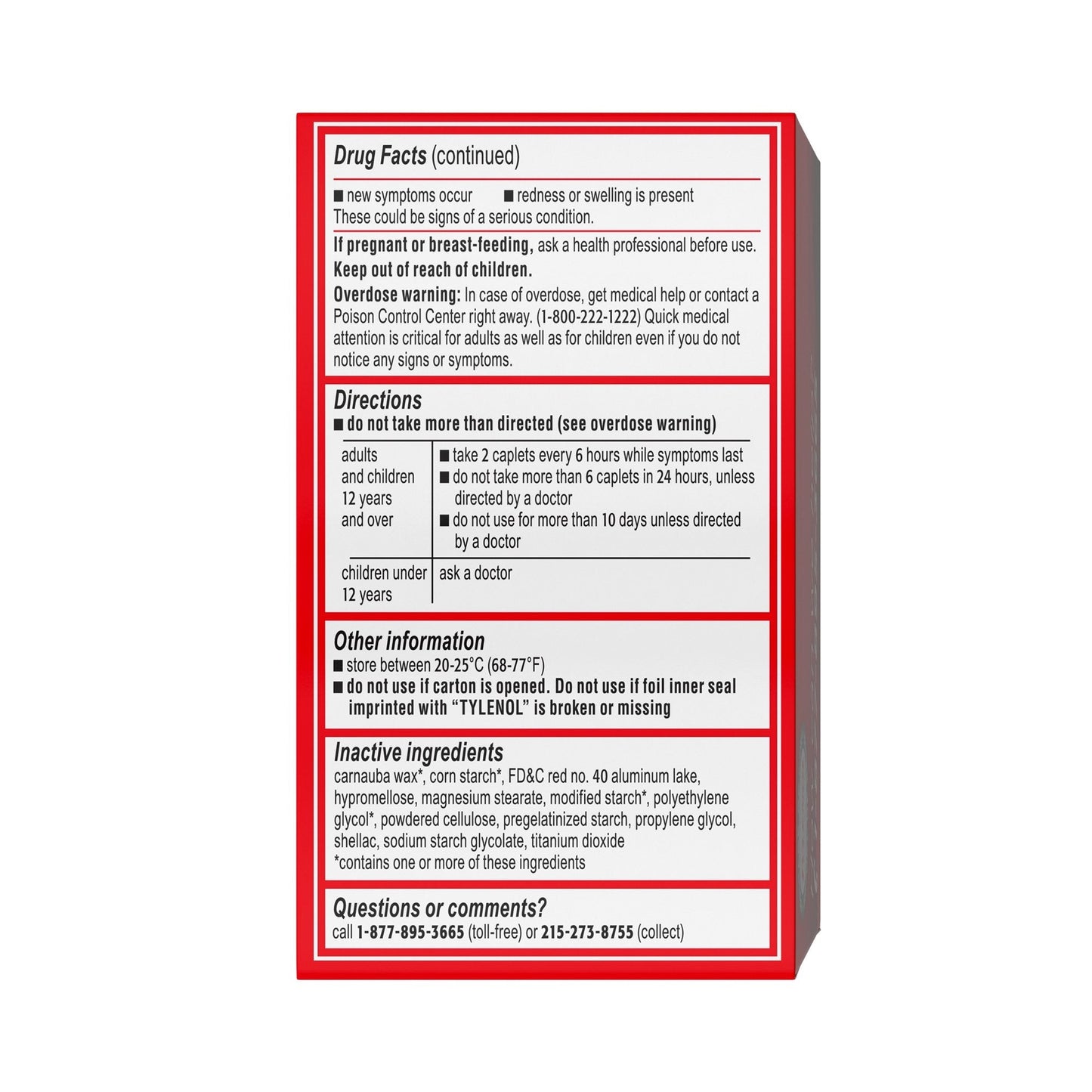 Tylenol® Extra Strength Caplets 304490900