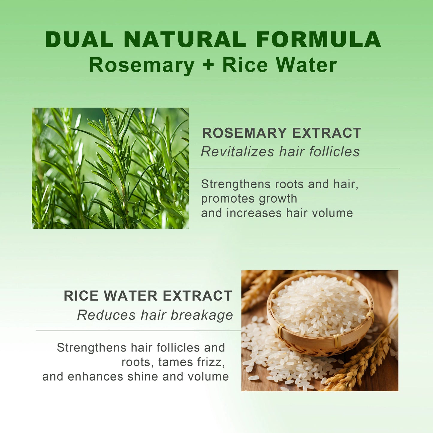 Rosemary Rice Water Hair Moisturizing Spray