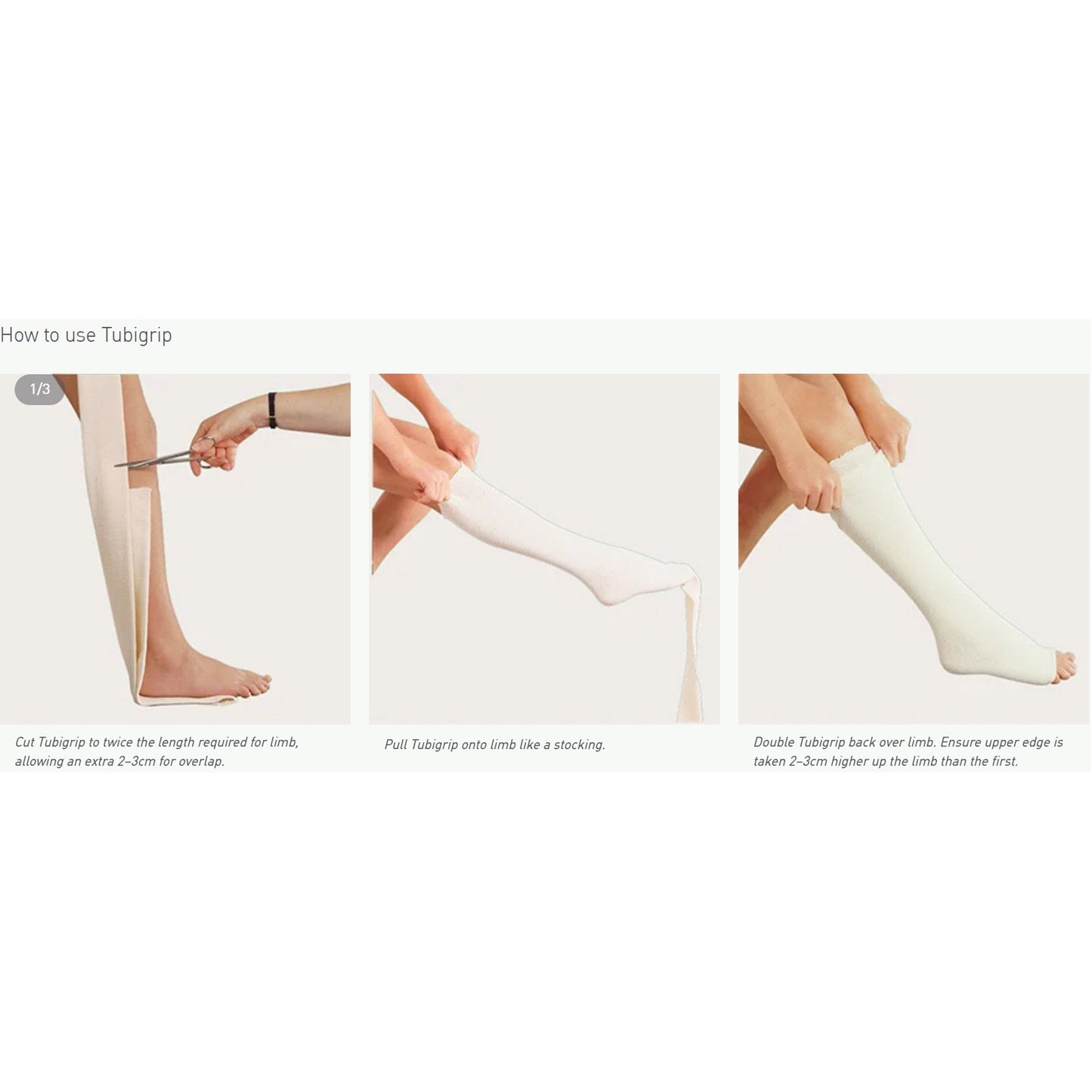 Tubigrip® Pull On Elastic Tubular Support Bandage, 1 Meter, Size D 1522