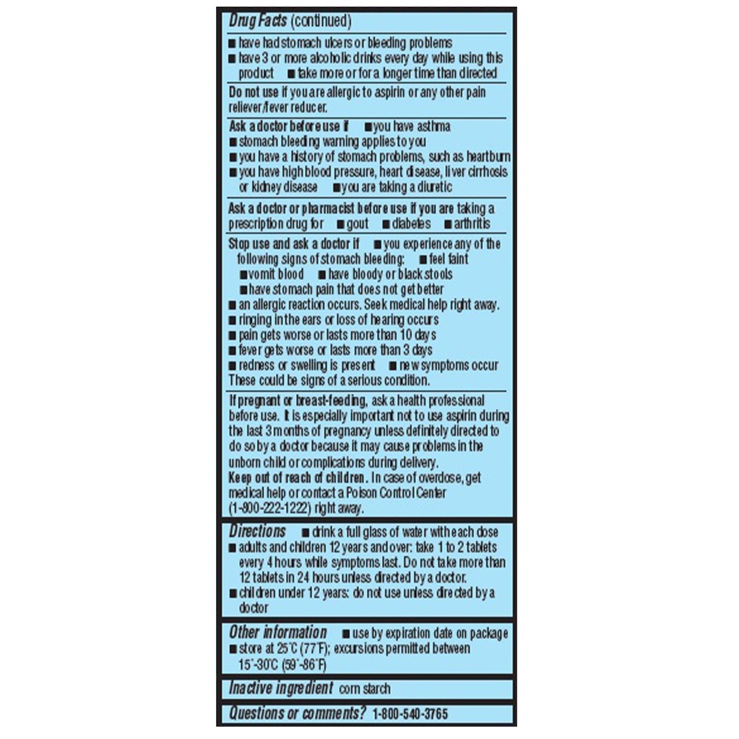Geri-Care® 325-mg Aspirin 901-01-GCP