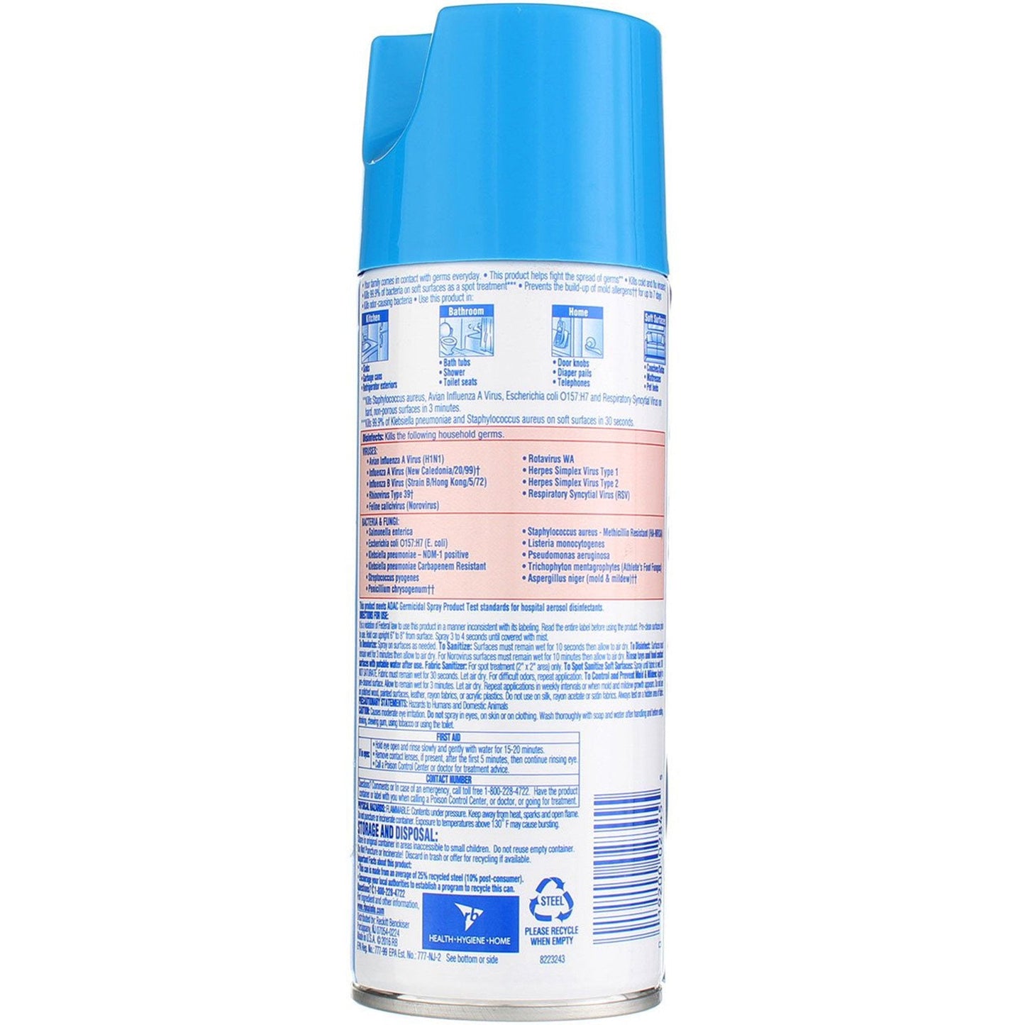 Lysol® Disinfectant Spray Spring Waterfall® Scent, 12.5-ounce can RAC02845