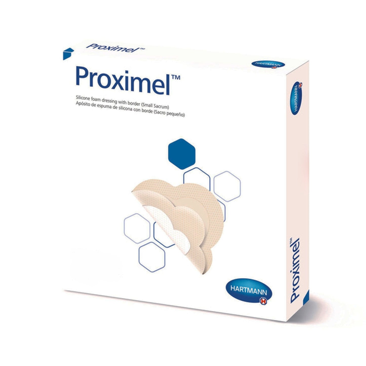 Foam Dressing Proximel® 3 X 3 Inch With Border Waterproof Film Backing Silicone Adhesive Square Sterile 14100000