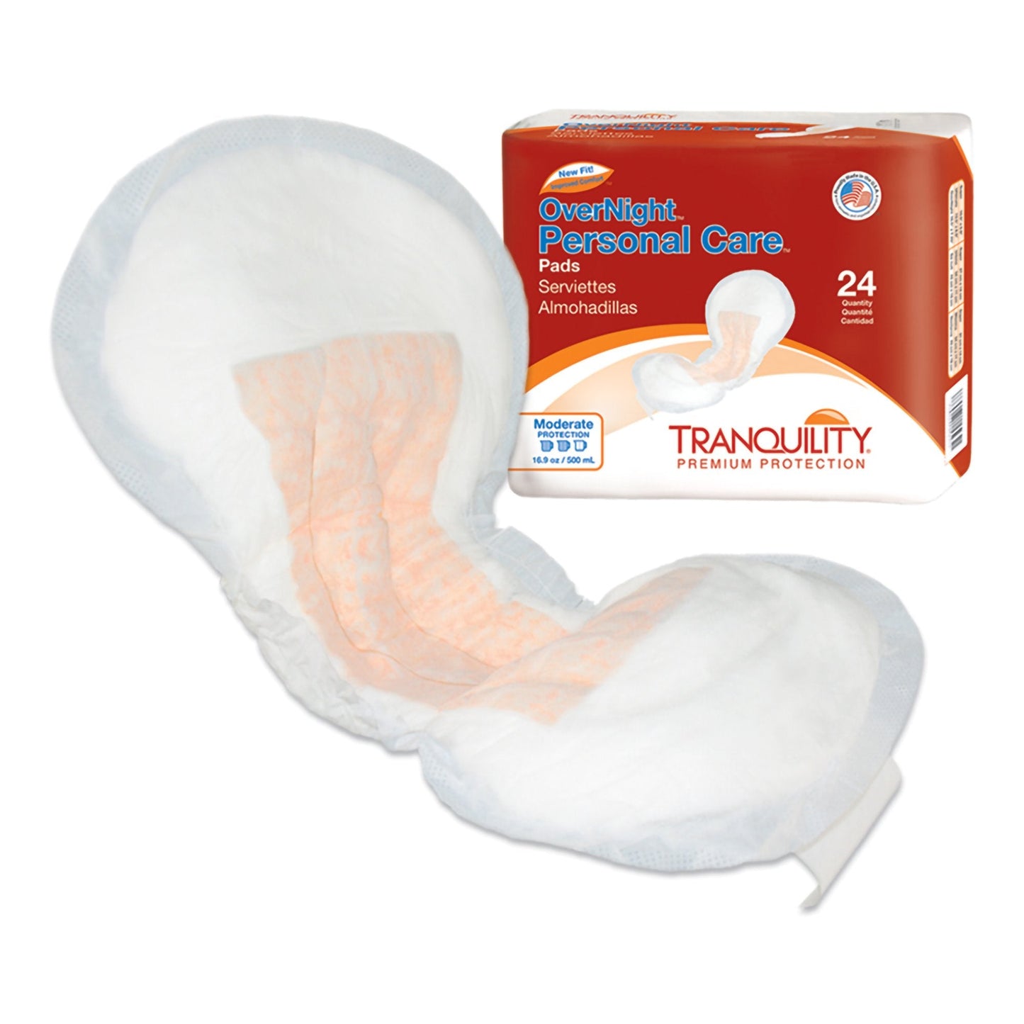 Tranquility® OverNight Bladder Control Pad, 7¼ x 16½ Inch 2382
