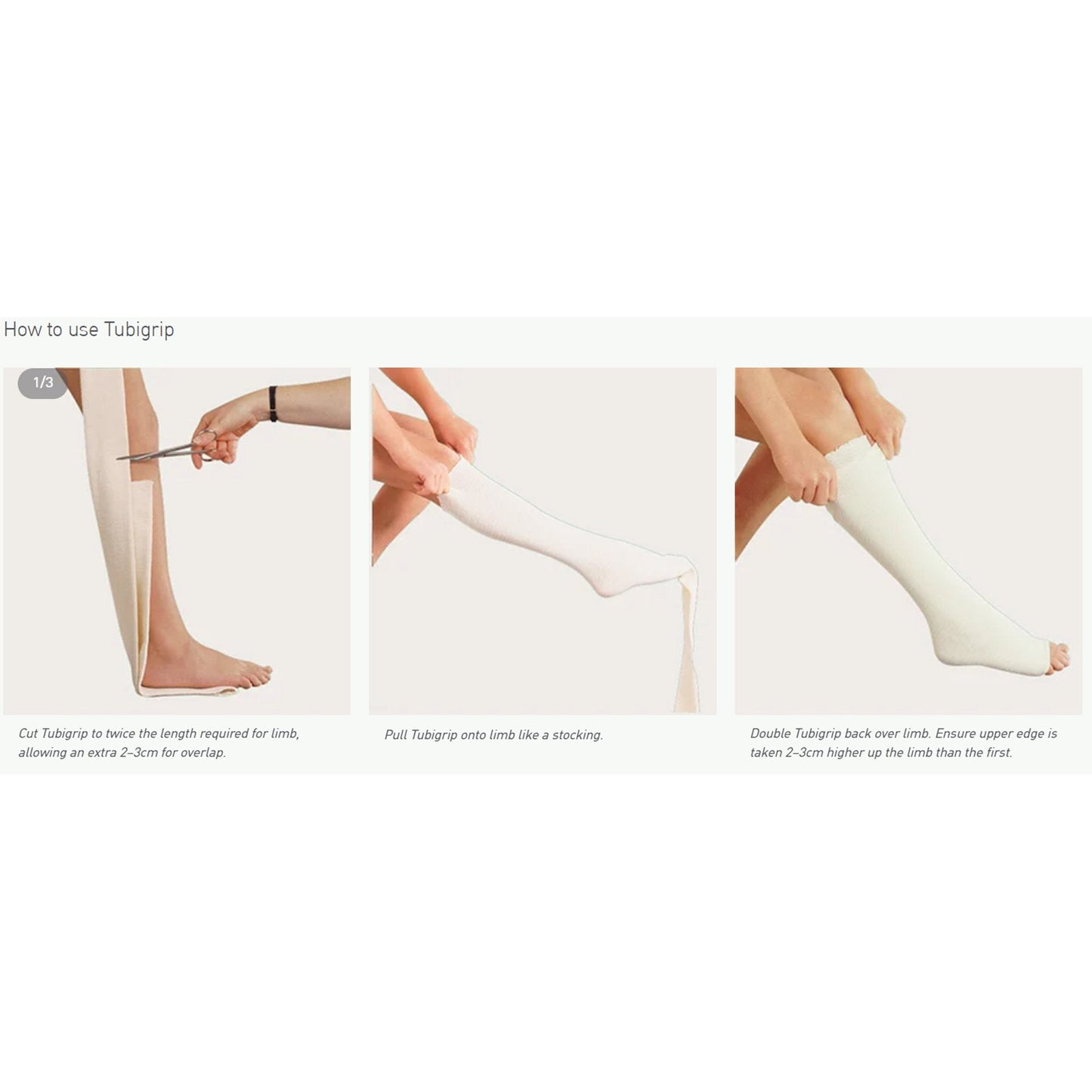 Tubigrip® Pull On Elastic Tubular Support Bandage, 10 Meter, Size F 1438