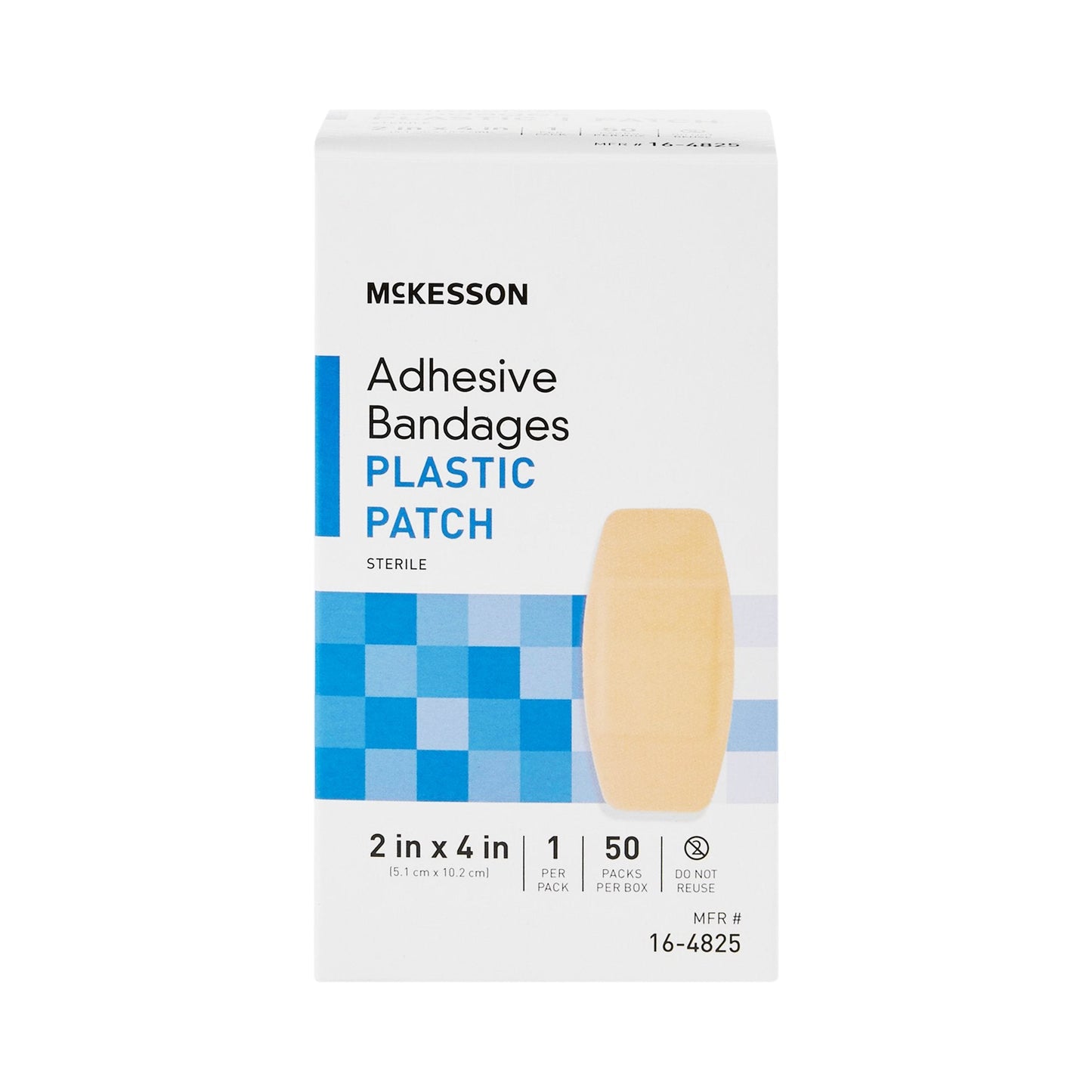 McKesson Tan Adhesive Strip, 2 x 4 Inch 16-4825