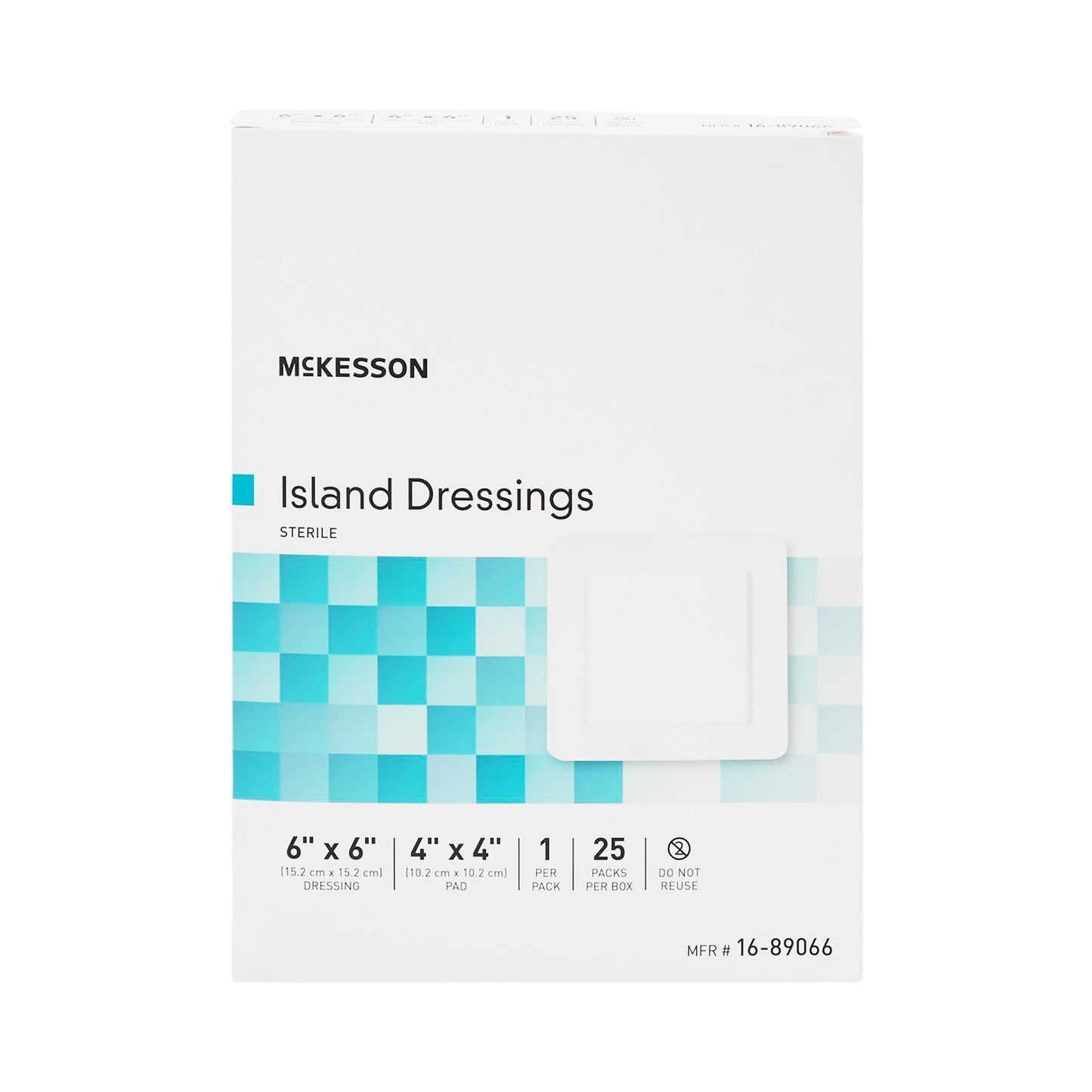 McKesson Adhesive Dressing, 6 x 6 Inch 16-89066