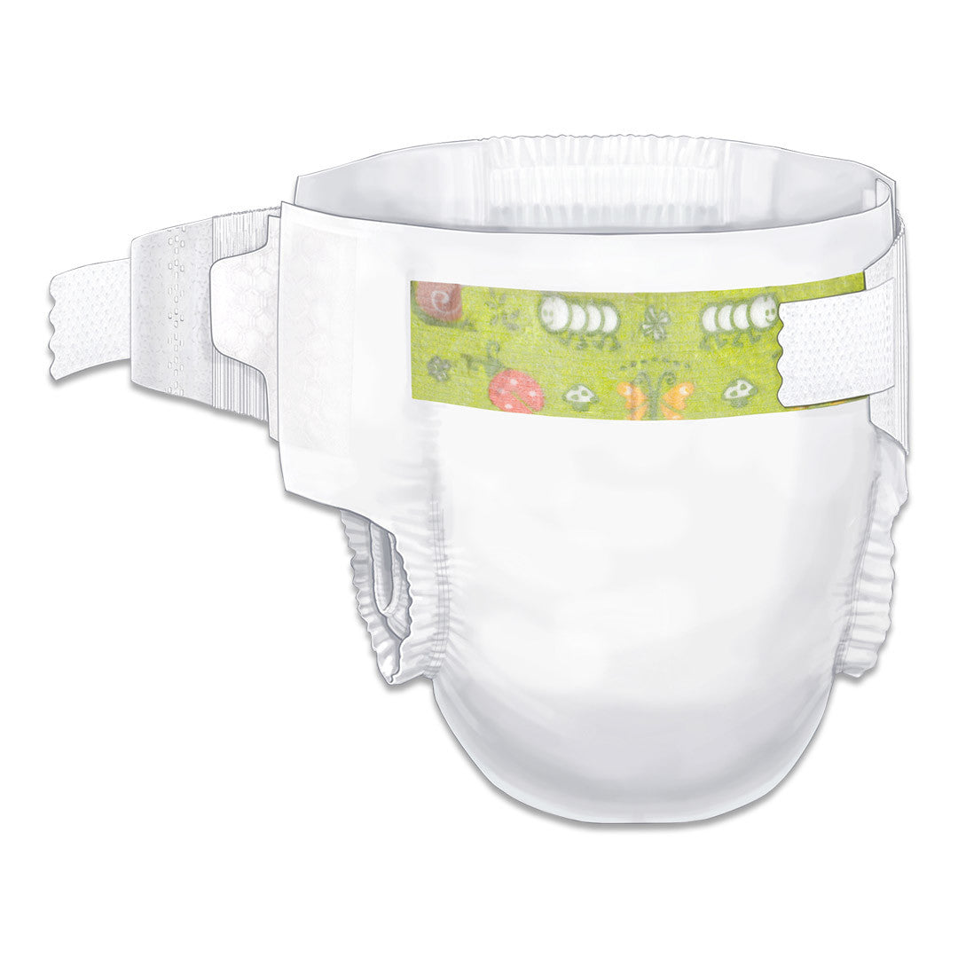 Unisex Baby Diaper Cardinal Health™ Wings™ Size 5 / X-Large Disposable Heavy Absorbency - 80048A
