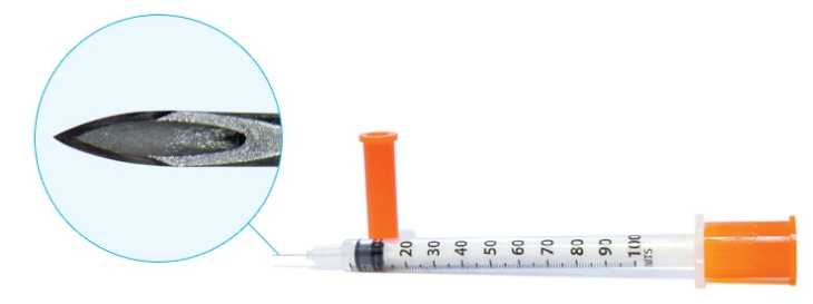 EasyTouch® U-100 Insulin Syringe w/ Needle 1 mL 28G x 1/2" - 828155
