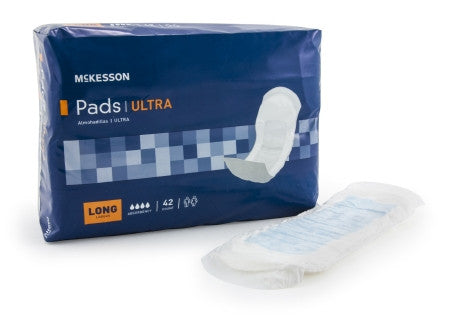Bladder Control Pad McKesson Ultra 14 Inch Length Heavy Absorbency Polymer Core One Size Fits Most - PADHV