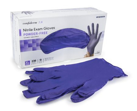 McKesson Confiderm® 3.0 Nitrile Exam Gloves Powder-free X-Large - 14-6N38