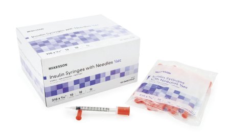 Susbtitute for Standard Insulin Syringe with Needle McKesson 0.5 mL 5/16 Inch 31 Gauge NonSafety Ultra Thin Wall - 102-SN05C31516P