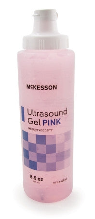 McKesson Pink Ultrasound Gel 8 oz. Bottle - 4961