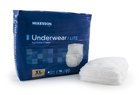 McKesson Disposable Light Absorbency Adult Pull-On Protective Underwear - UWE
