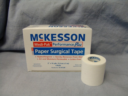 Medical Tape McKesson White 2 Inch X 10 Yard Paper NonSterile - 16-47320