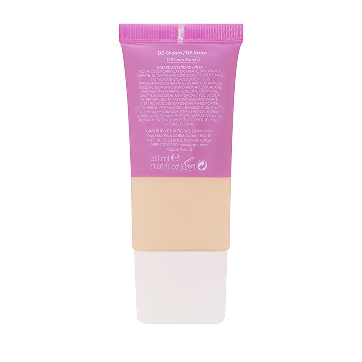 Beaulis Fun Belle Blend BB Cream - Natural, Lightweight Coverage with SPF 10 - 138 Ivory Touch