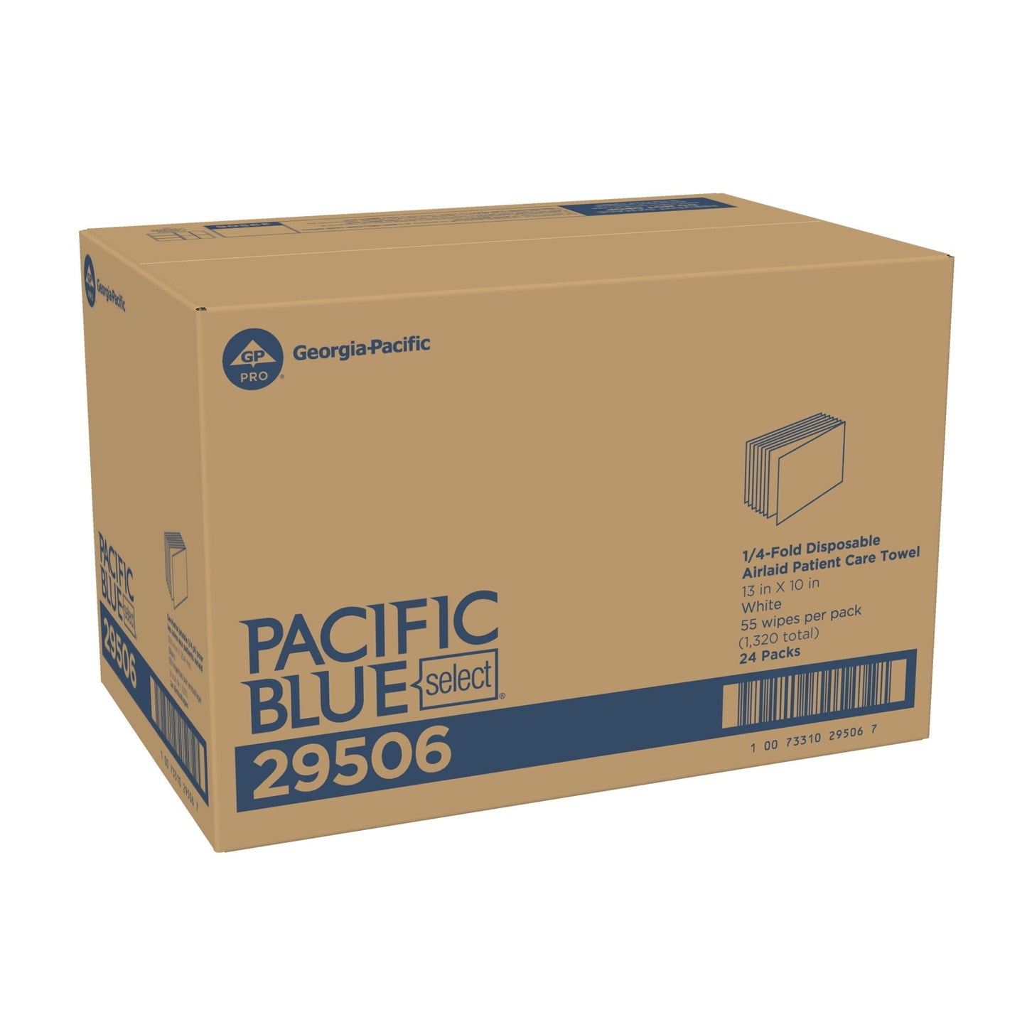 Pacific Blue Select™ Air-laid Bonded Cellulose Washcloth 29506
