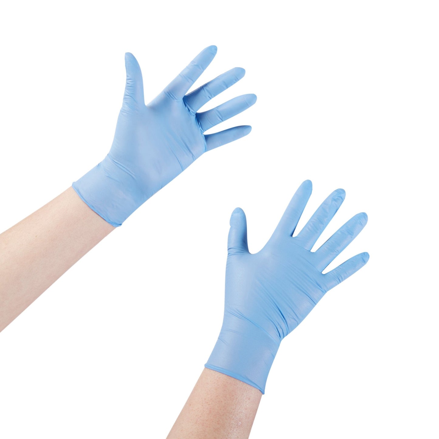 McKesson Confiderm® STR Nitrile Exam Glove, Large, Blue 14-6NSTR6