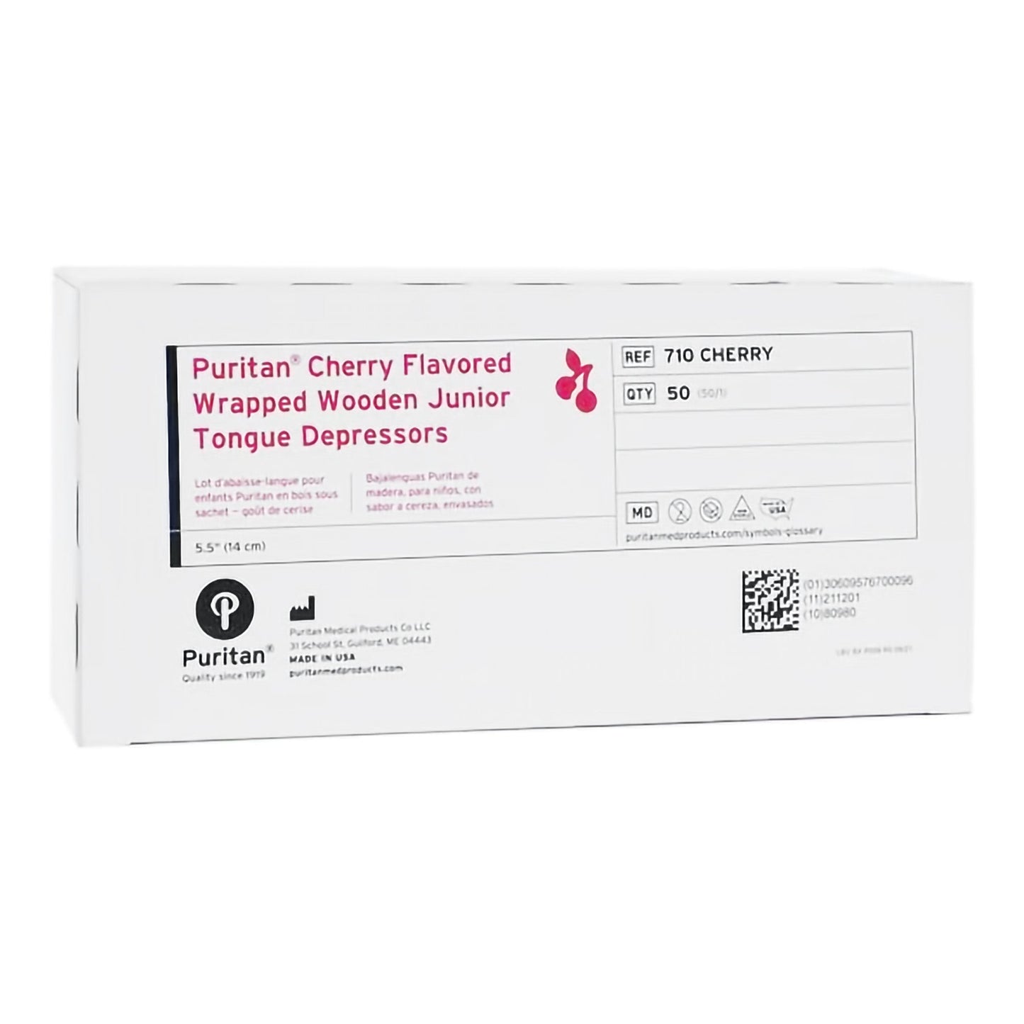 Tongue Depressor Puritan® 5-1/2 Inch Length Wood Junior - 710 CHERRY