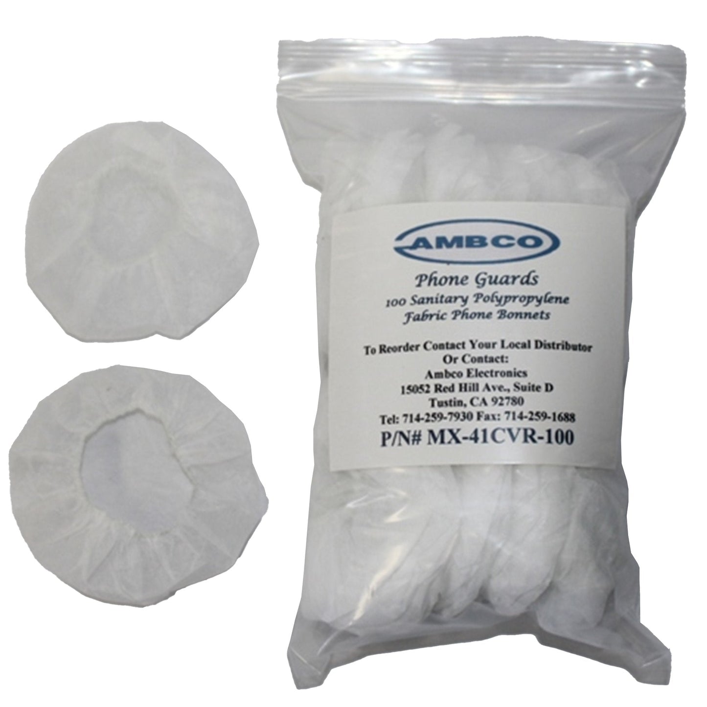 Ambco Electronics Ambco Electronics Earphone Cover MX-41 CVR100, Bag of 1