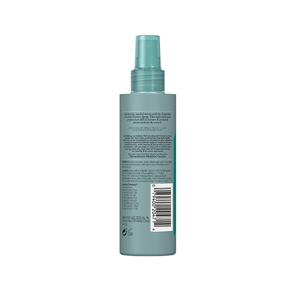 Toni&Guy Sea Salt Styling Spray - Light Hold for Natural Waves | 200 ml