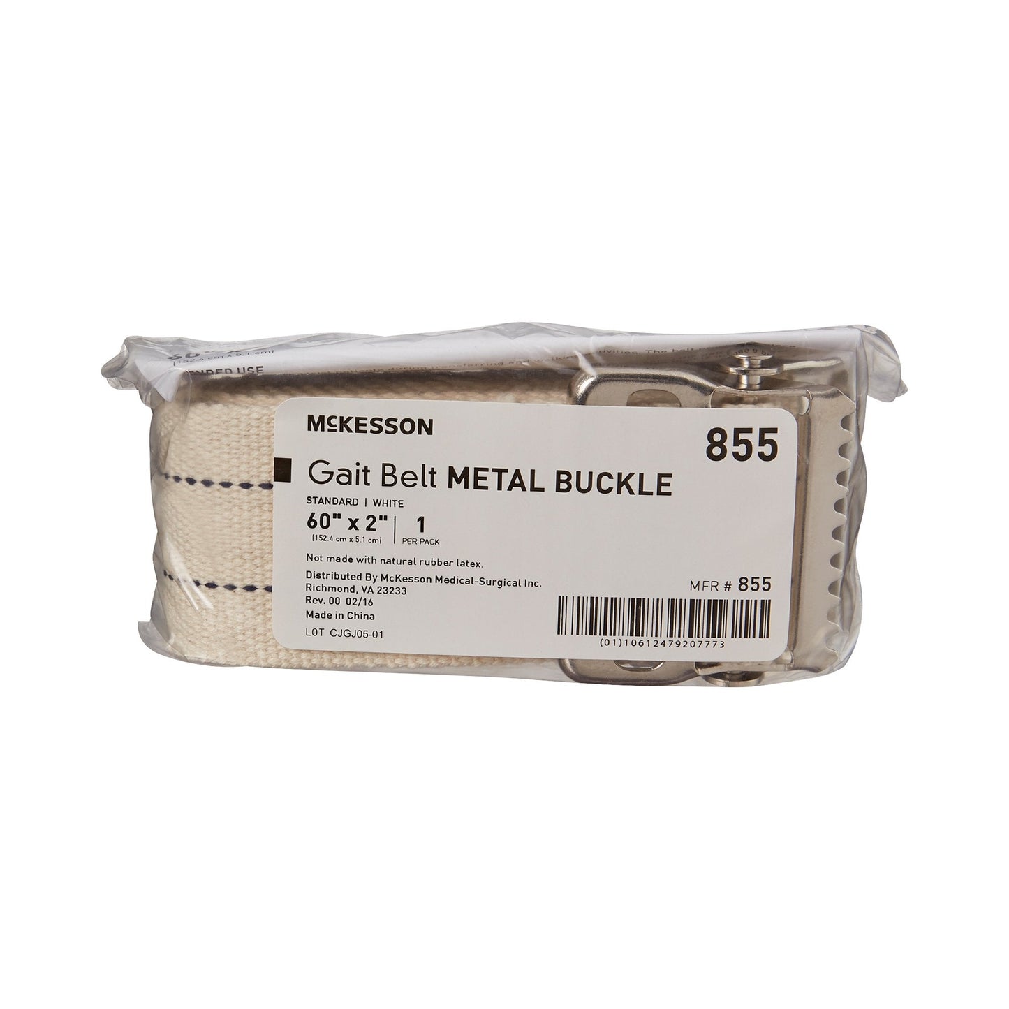 McKesson White Gait Belt, 60 Inch 855