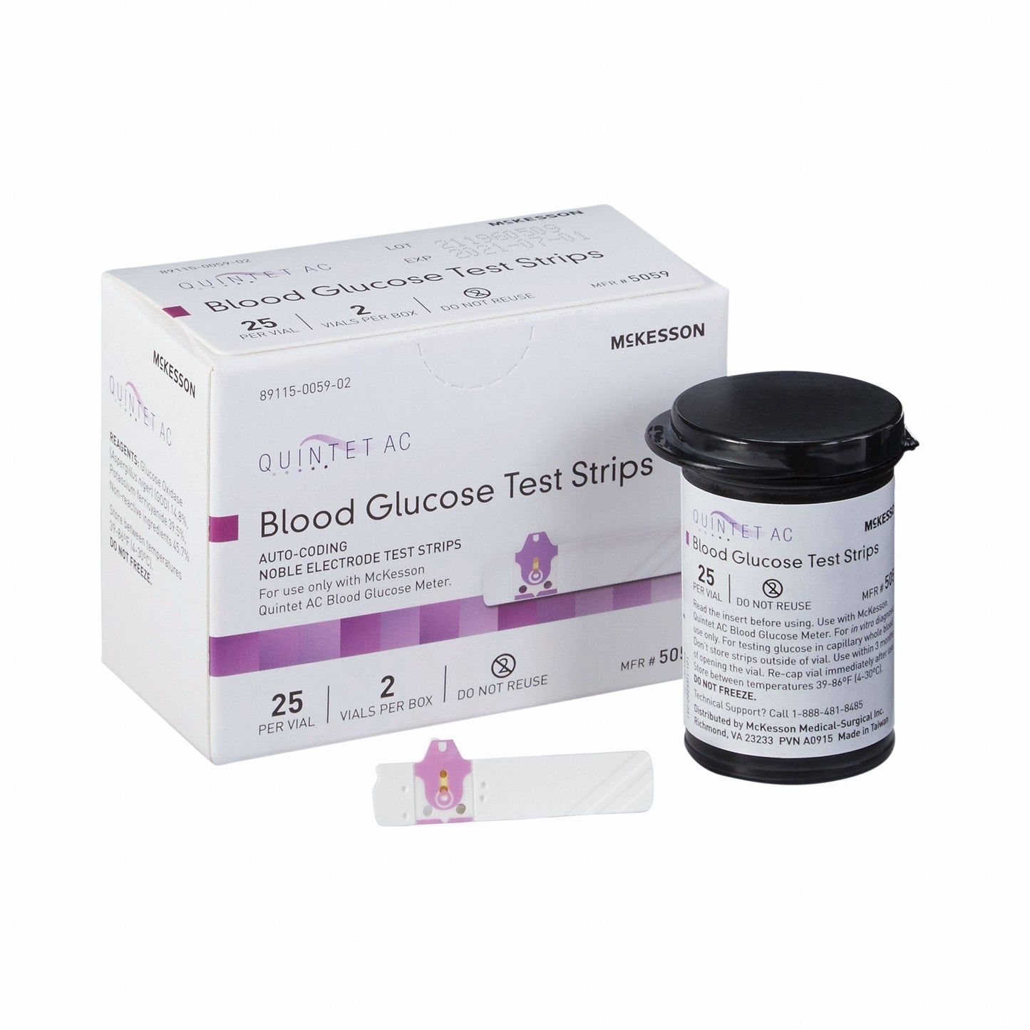 Quintet AC® Blood Glucose Test Strips 5059