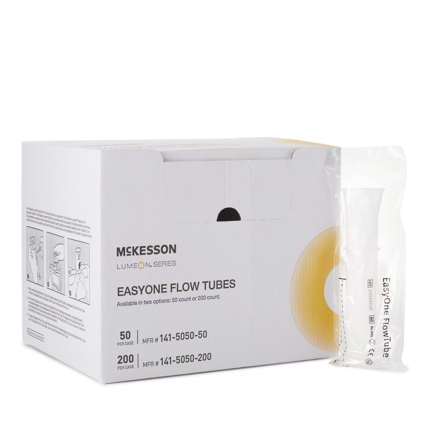 McKesson Lumeon™ Flow Tube Mouthpiece for use w/ EasyOne Air Spirometery System 141-5050-200