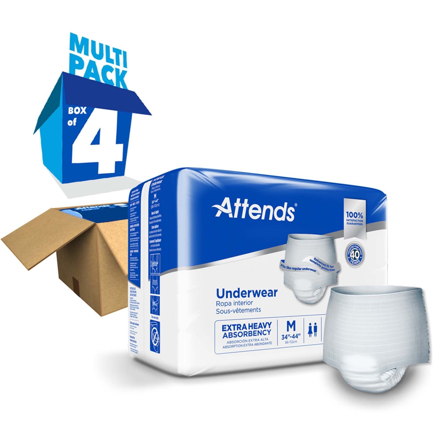 Attends® Care Moderate Absorbent Underwear, Regular APV20