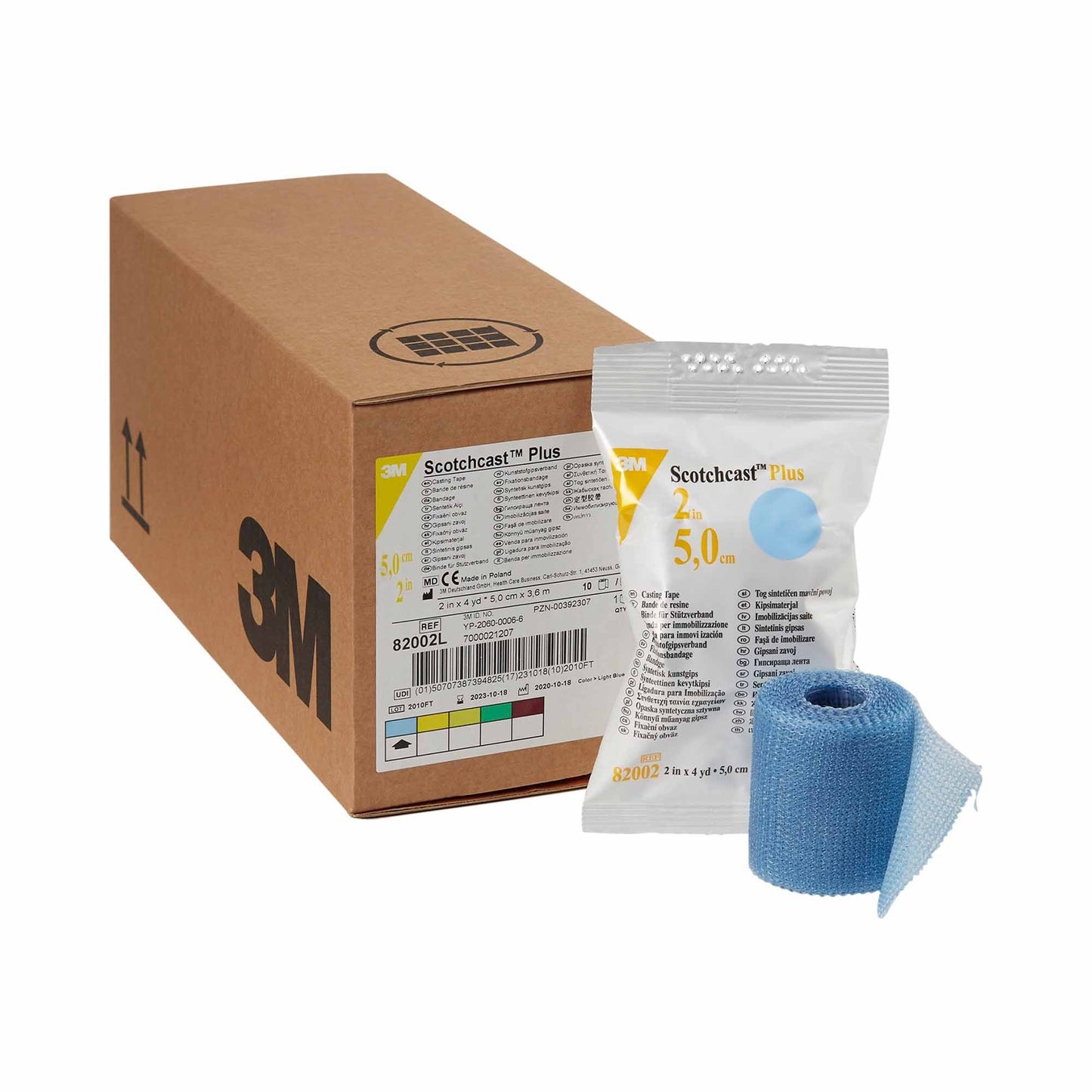 3M™ Scotchcast™ Plus Light Blue Cast Tape, 2 Inch x 4 Yard 82002L