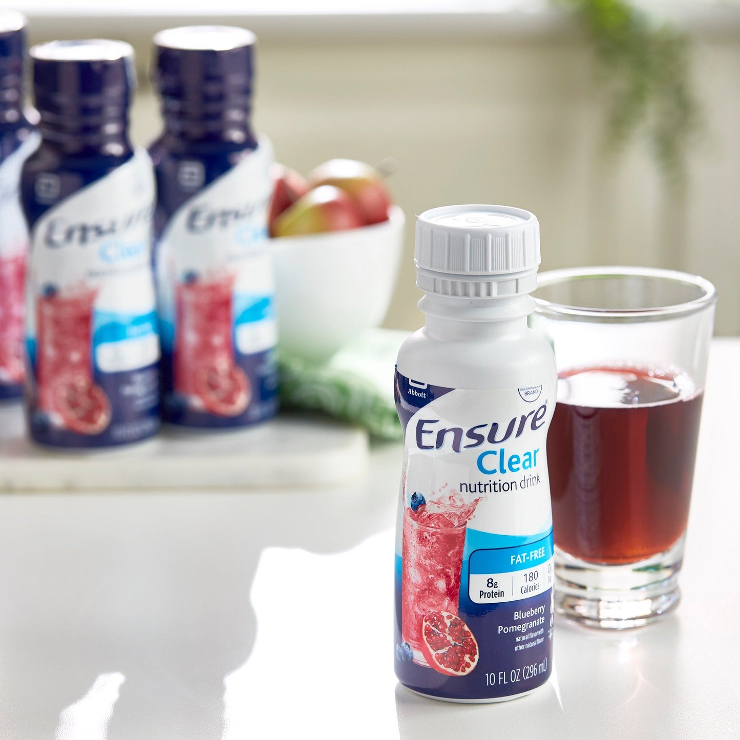 Ensure® Clear Therapeutic Nutrition, Blueberry Pomegranate, 10-ounce bottle 56500