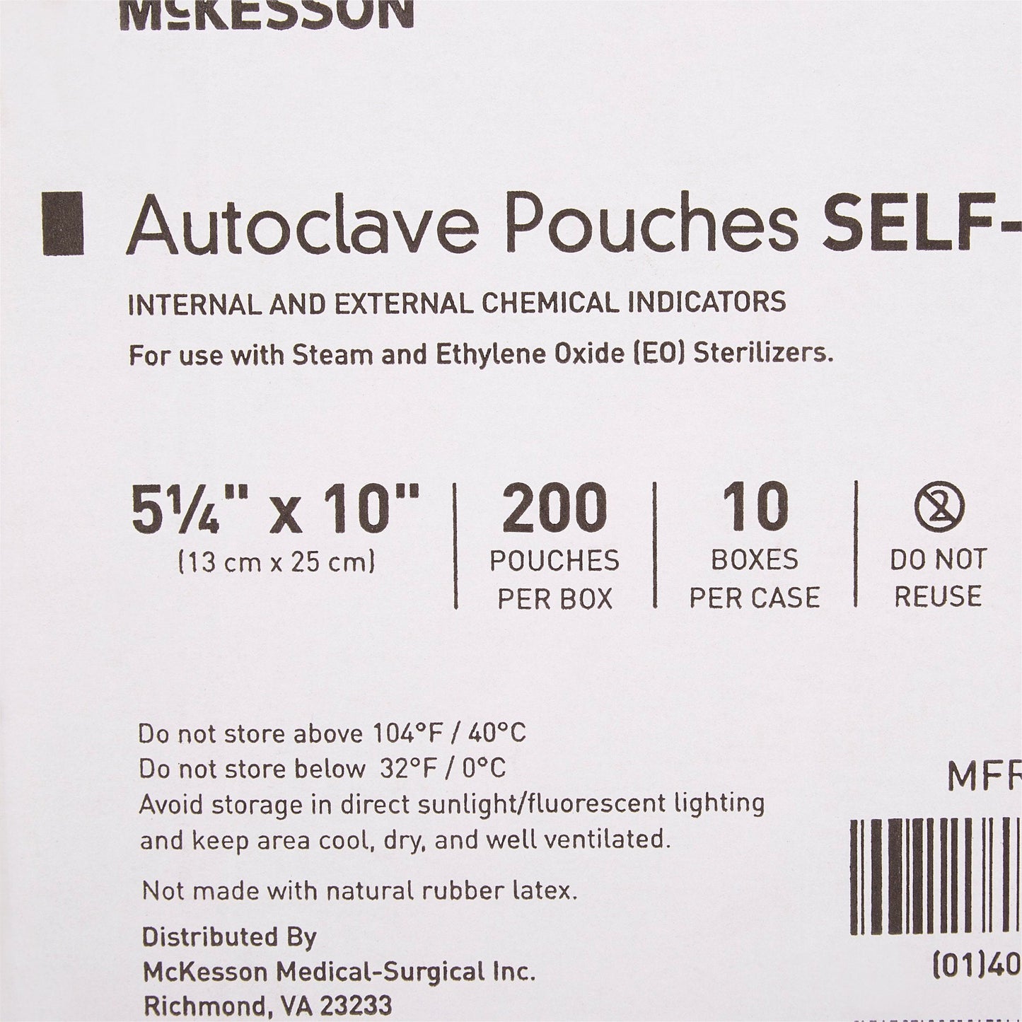 McKesson Sterilization Pouch, 5¼ x 10 Inch 16-6424