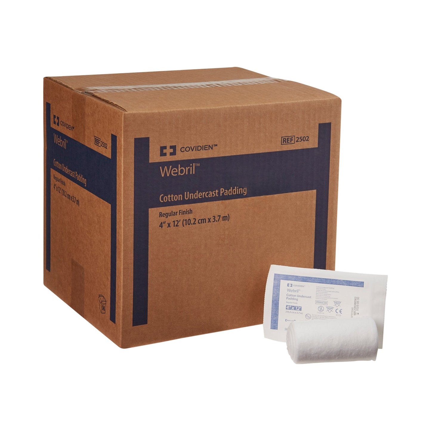 Webril™ White Cotton Undercast Cast Padding, 4 Inch x 4 Yard 2502-