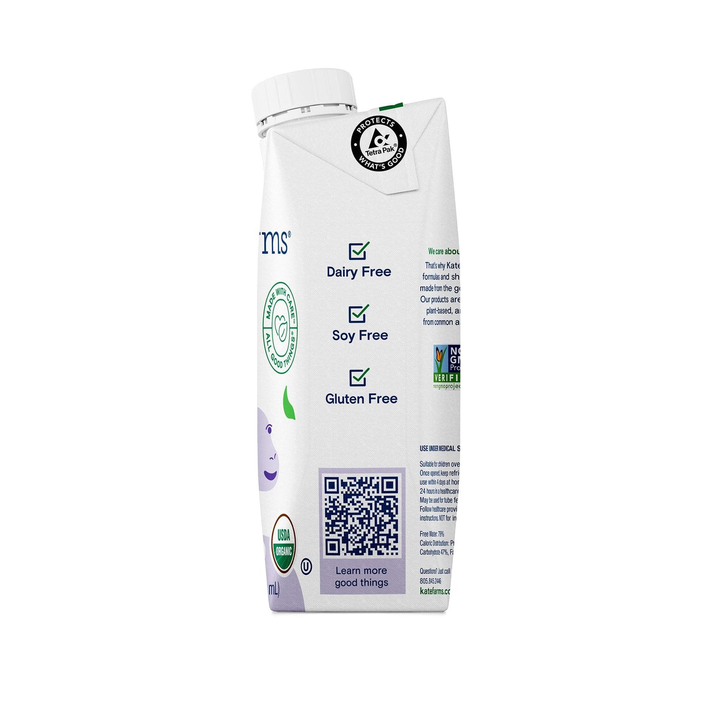 Kate Farms® Pediatric Peptide 1.0 Sole-Source Nutrition Formula, Vanilla 8.45-oz 811112030539