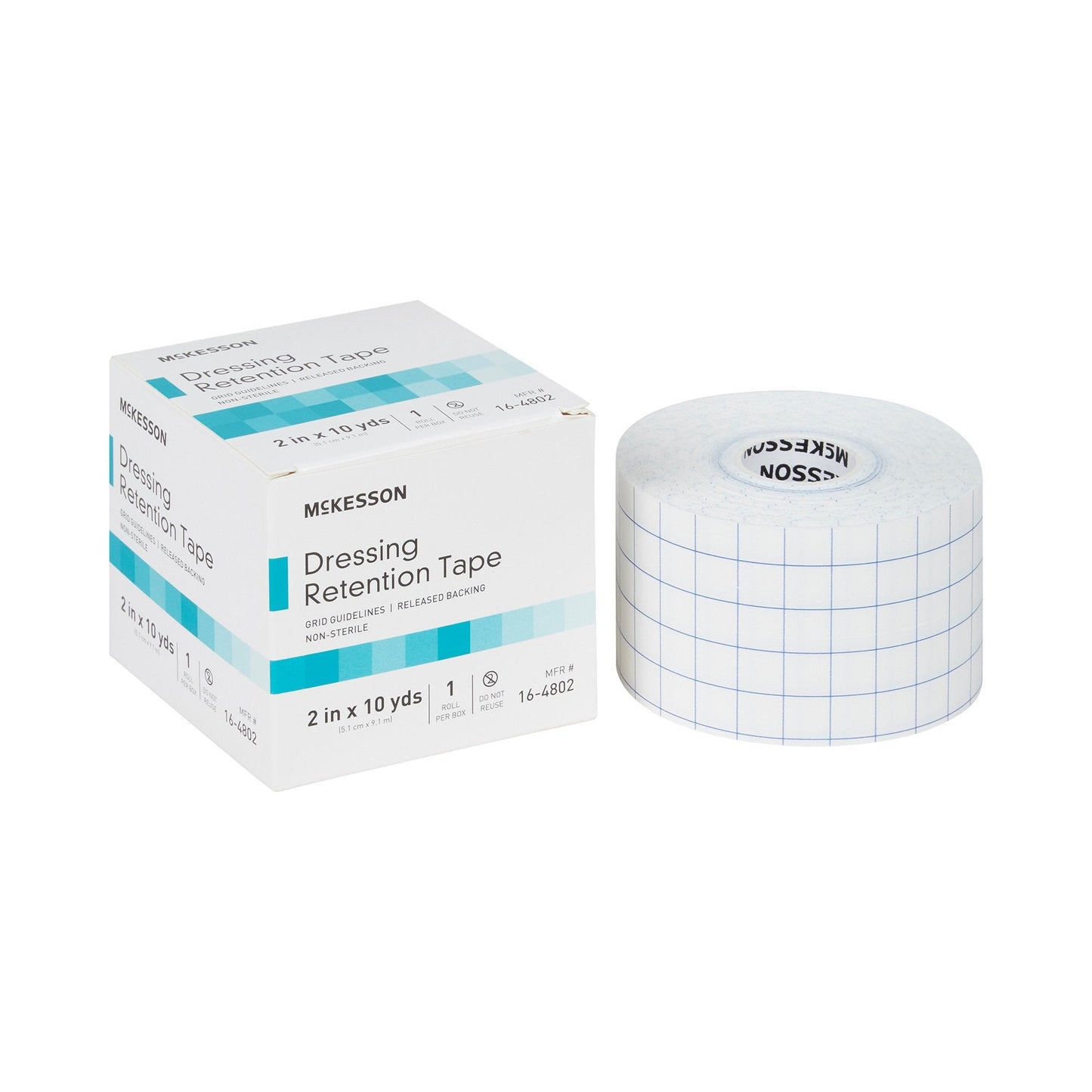 McKesson Nonwoven Fabric Dressing Retention Tape, 2 Inch x 10 Yard 16-4802