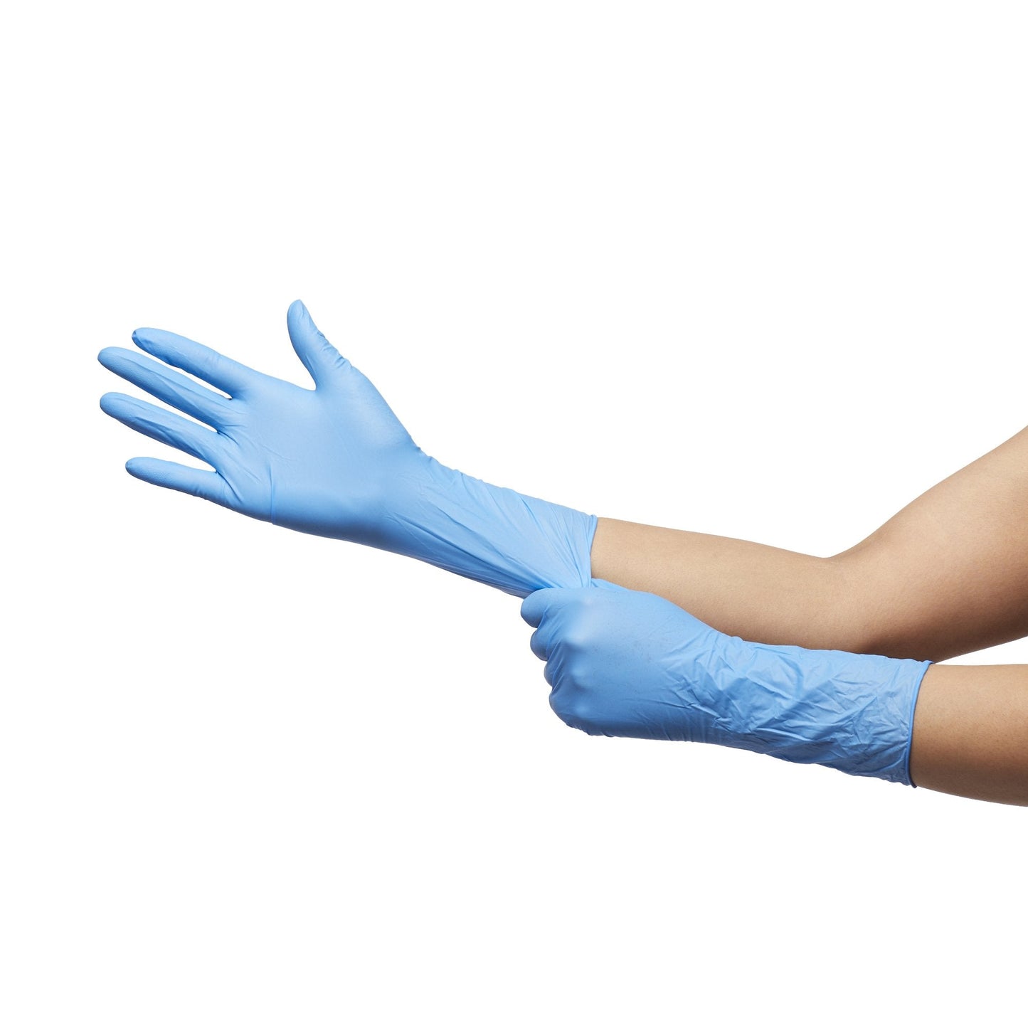 McKesson Confiderm® 6.5CX Nitrile Extended Cuff Length Exam Glove, Large, Blue 14-678C